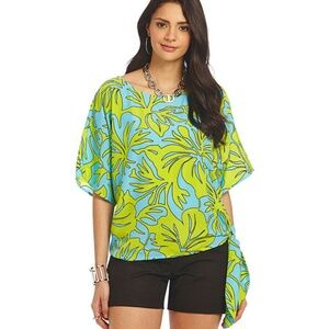 MICHAEL Michael Kors Island-Print Side-Tie Top